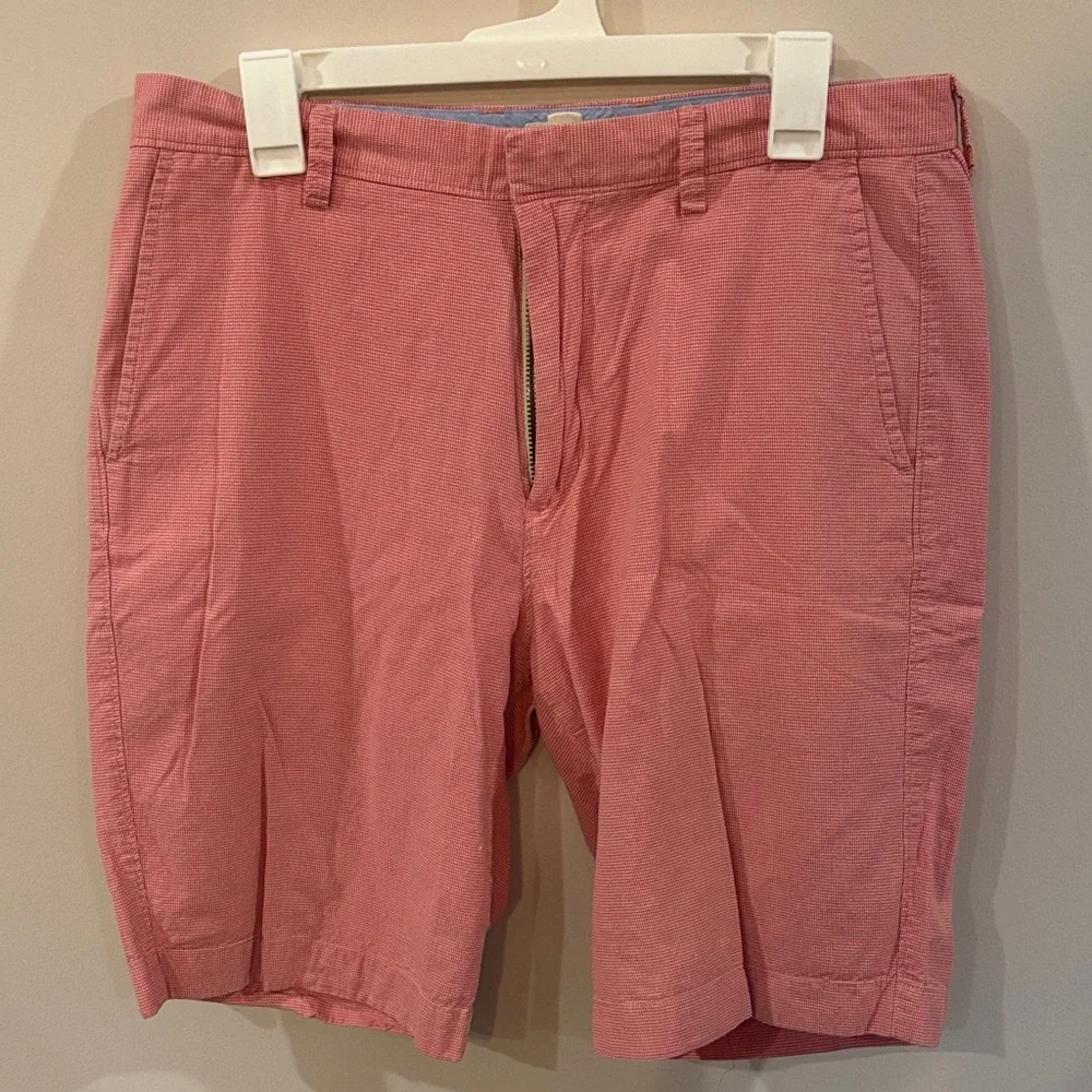 J Crew Salmon/Pink Flat Front Dress Shorts Men's 33W